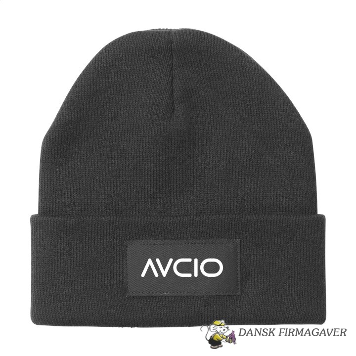 Original Cuffed Beanie - Strik Hue med Etiket Logo trykFarve Etiket lo