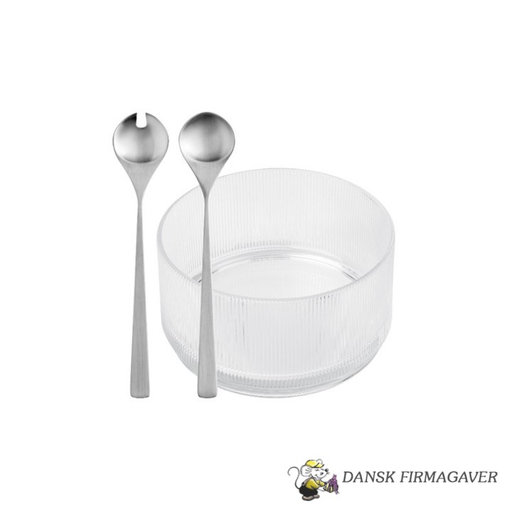 Stelton Pilastro serveringsskål & Maya salatbestik