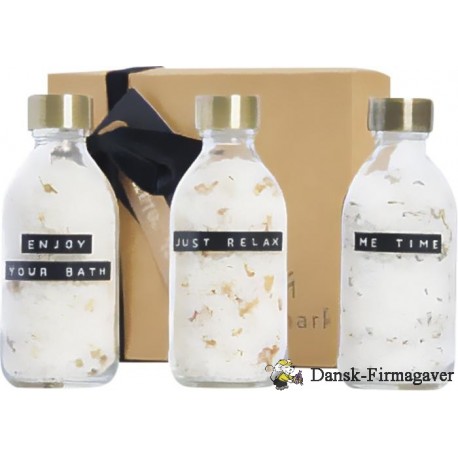 WELLmark Just Relax 3-delt 200 ml badesalt gavesæt