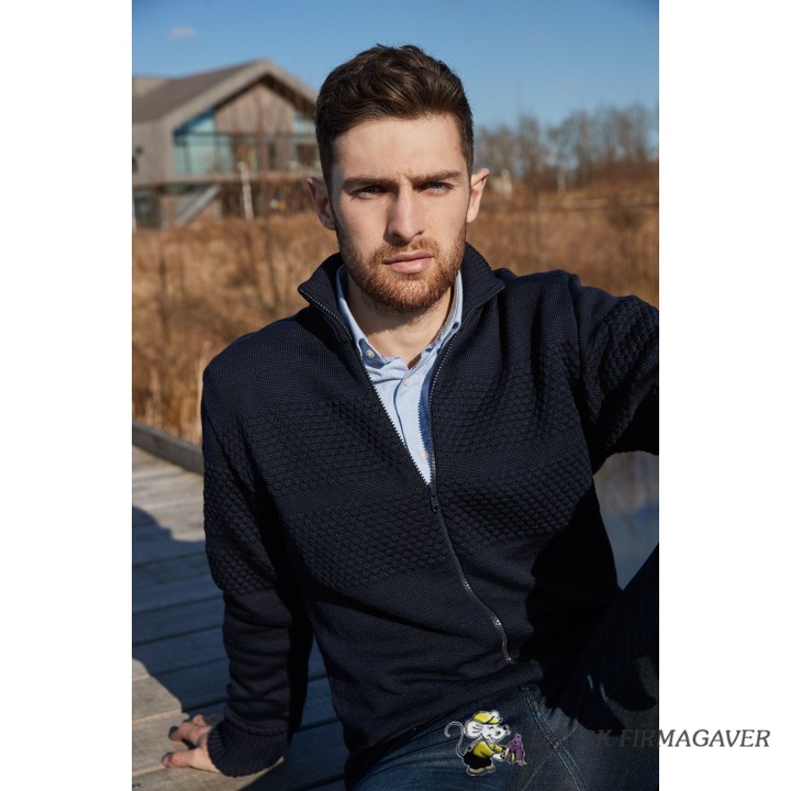 Saltum Cardigan Stand up Collar Zip