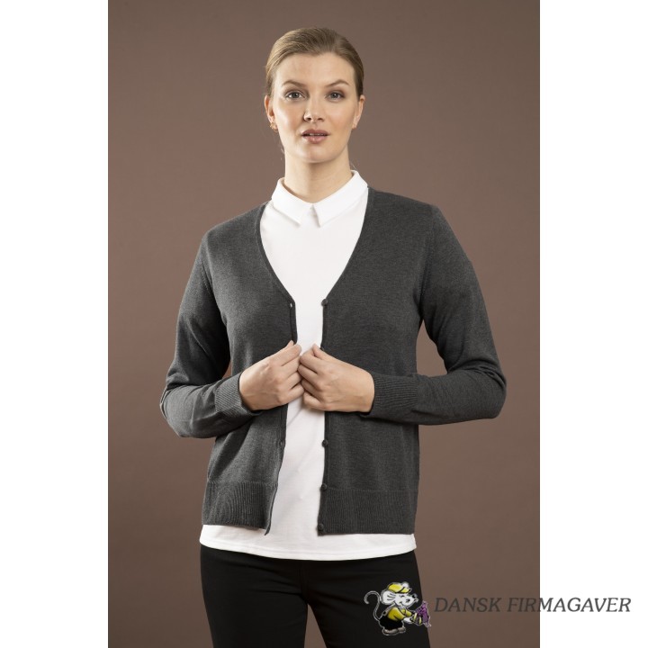 Copenhagen Women's Cardigan V Neck Hem Rib