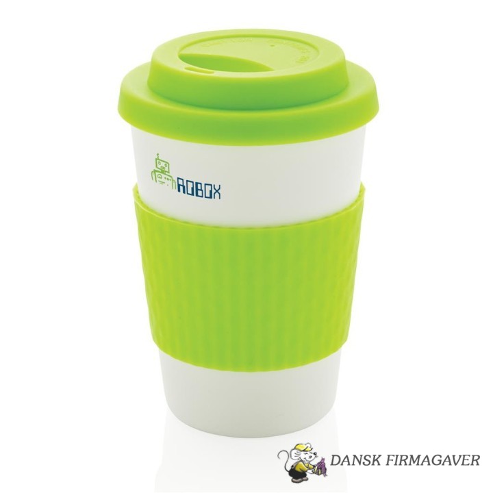 Genbrugelig kaffekop med skruelåg, 350ml