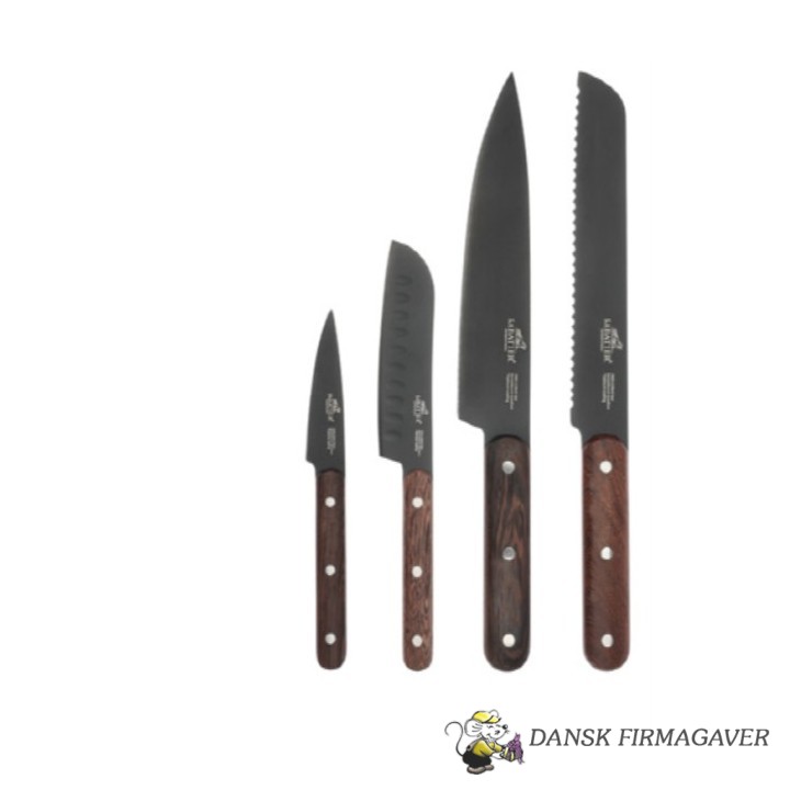 Lion Sabatier International Phenix Knivsæt 4 dele Sort/Træ