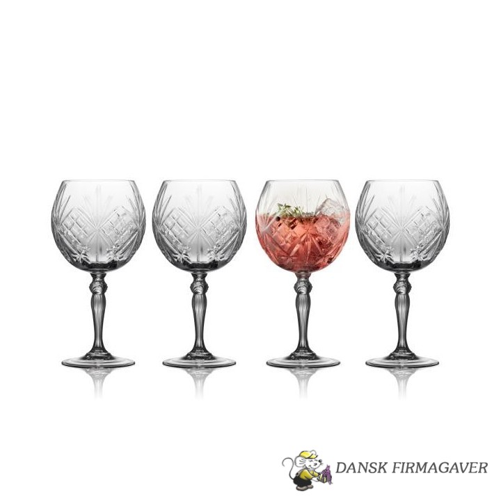 Lyngby Glas Krystal Melodia Gin & tonic-glas 65 cl 4 stk.