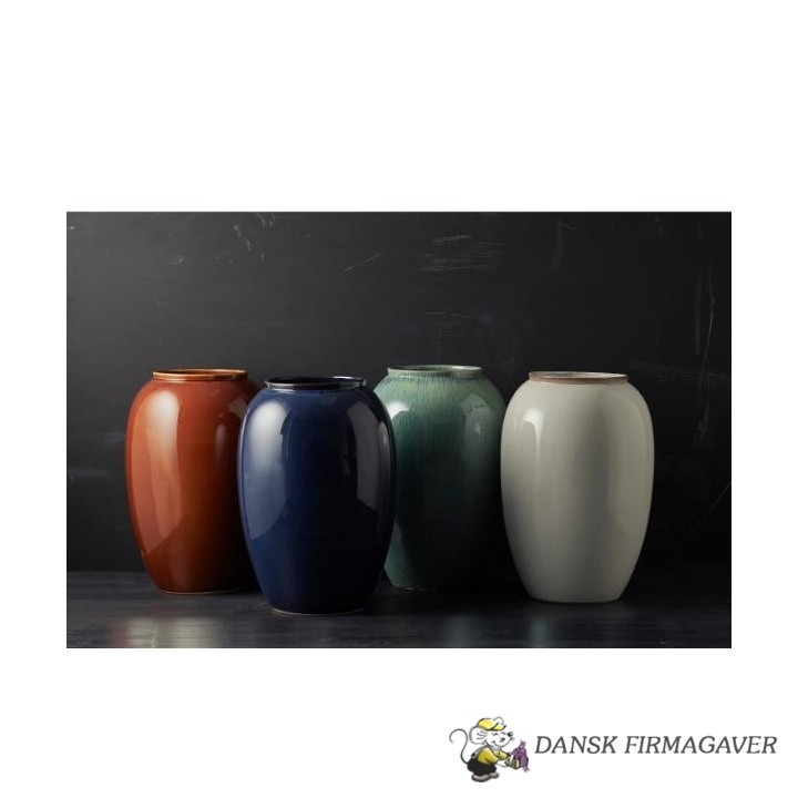 BITZ VASE 20 CM I MAT CREME