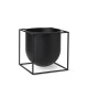 Kubus 4 & Flowerpot i Sort
