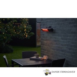Terrassevarmer til væg 1500 watt i sort & Södahl Plaid
