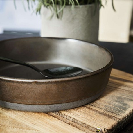 RAW Metallic Brown - suppe tallerken  1 stk.
