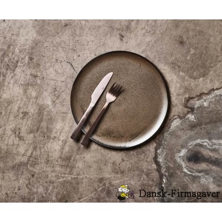 RAW Metallic Brown - middags tallerken  1 stk 28 cm