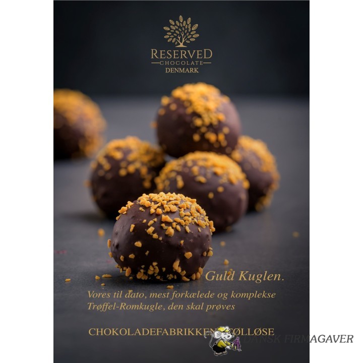 Trøffel Romkugler. Guldkuglen