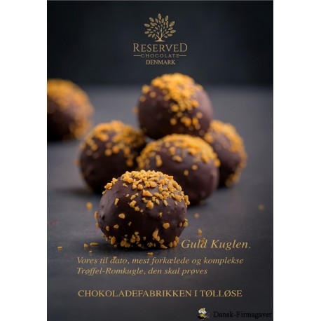 Trøffel Romkugler. Guldkuglen