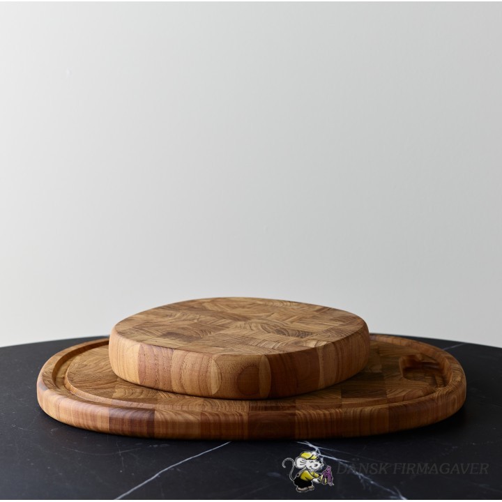 Superellipse skærebræt 450*360*30 mm i teak