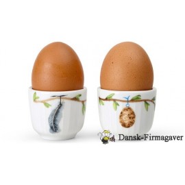 Kähler Hammershøi Spring Æggebæger 2 stk. Ø5 cm, Hvid
