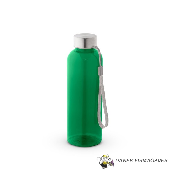 Genbrugs PET (100 % rPET)-flaske med blank, gennemsigtig finish 600 mL