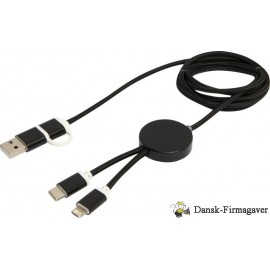 Alasia 5-i-1 kabel 150 cm datasynkronisering og 27 W hurtigopladningskabel i genvundet aluminium og plast - Rød 12442521