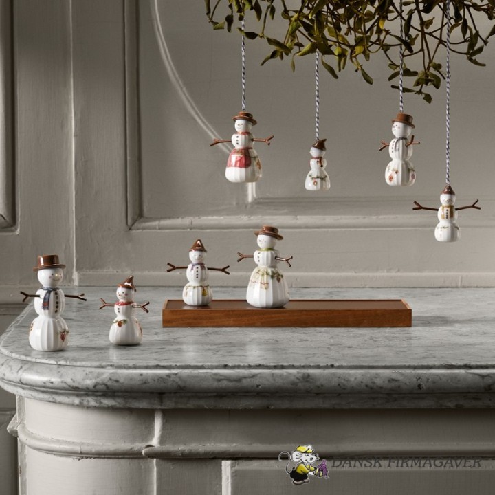 Kähler Hammershøi jul  - Snemand eller Snekone hæng H:9 cm.