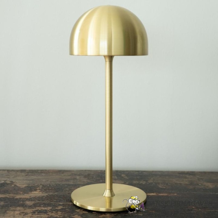 Sirius Tim Lampe Genopladelig 30 cm, Messing