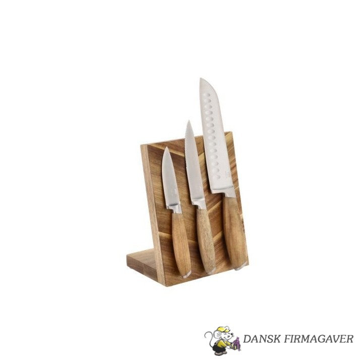 HOLM Knivblok x 16 x 12 x 21,6 cm Akacie