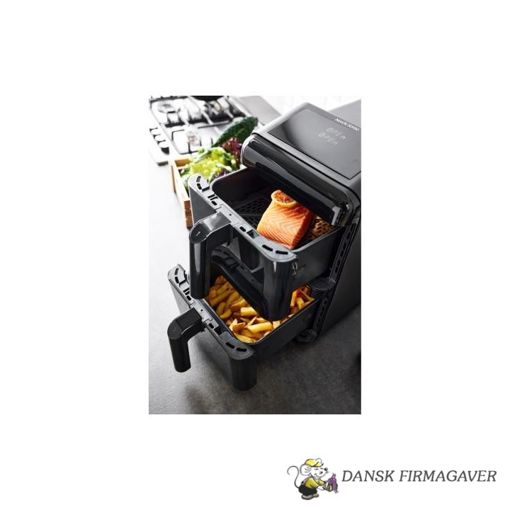 Nordic Sense Airfryer double stack 11,6 liter 2900 watt Sort