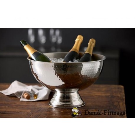 Funktion Champagnebowle Dia 39,8 x 23,5 cm 13 liter Hamret stål