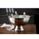 Funktion Champagnebowle Dia 39,8 x 23,5 cm 13 liter Hamret stål