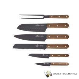 Lion Sabatier International Phenix Walnut Knivsæt 6 dele Sort/Træ
