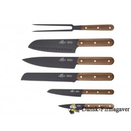Lion Sabatier International Phenix Walnut Knivsæt 6 dele Sort/Træ
