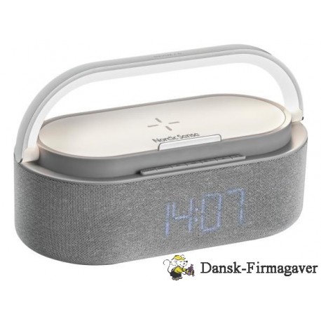 Nordic Sense Vækkeur med lys Lys grå