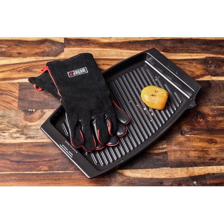Weber Stegefad med Læder Grillhandsker