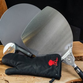 Weber - Pizza-/Bage Pakke Med Rund Sten