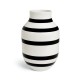 Kähler omaggio sølv stribet vase