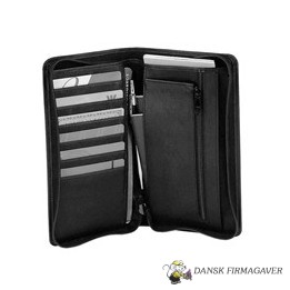 Travel Wallet Zip Around, kænguruskind