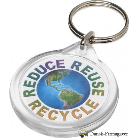 Orb I7 rund nøglering - Transparent klar