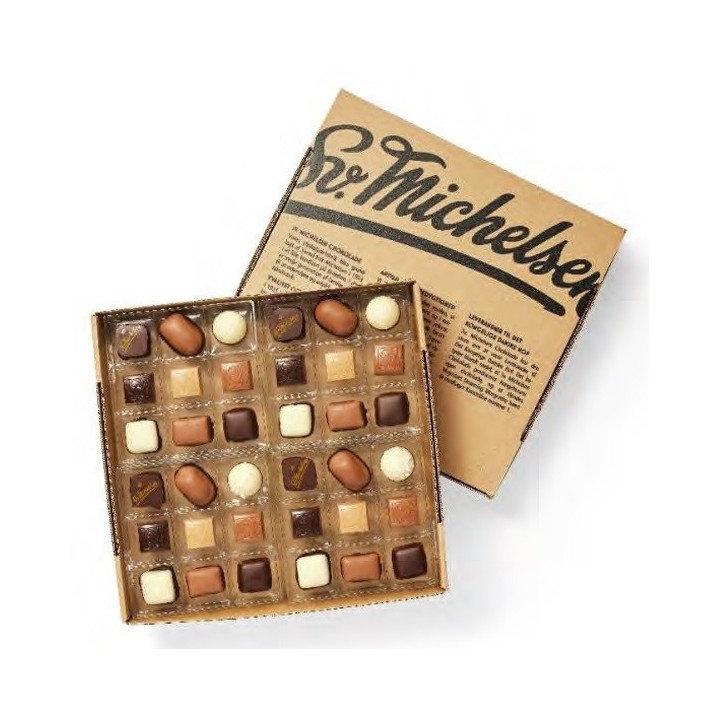 36 stk fyldt chokolade - sort