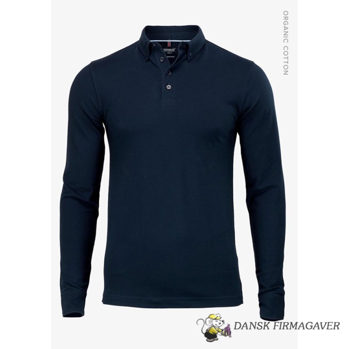 Carlington Men - Olive Deluxe longsleeve polo