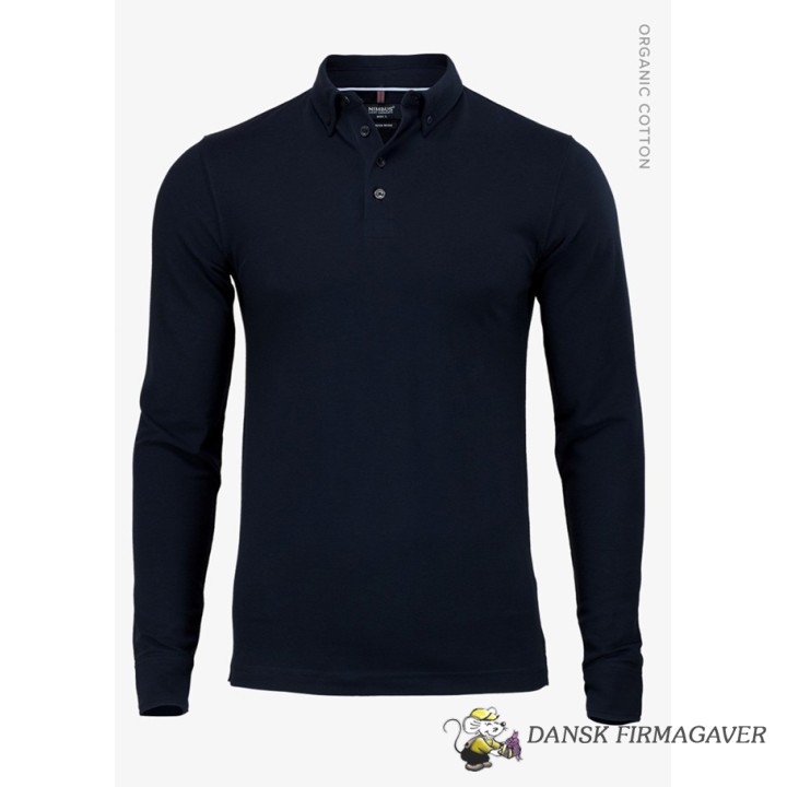 Carlington Men - Olive Deluxe longsleeve polo