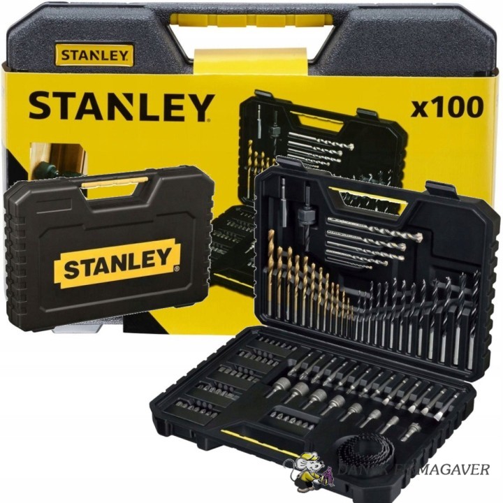 Stanley STA7205-XJ Bor- & Bitsæt - 100 Dele