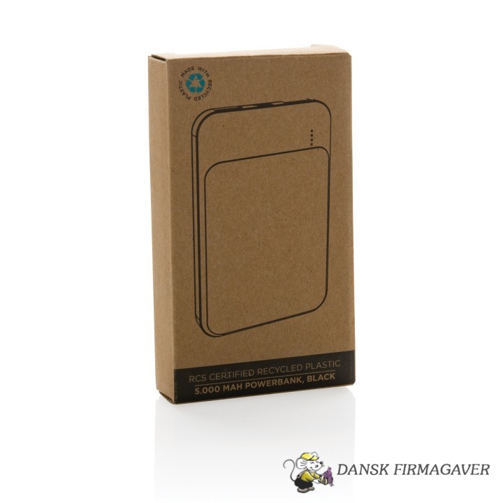 RCS genanvendt plastik powerbank 5.000 mAh