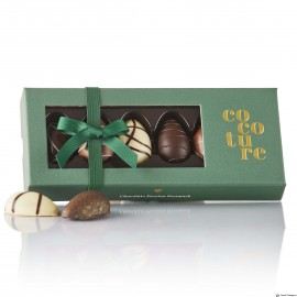 fyldte chokoladeæg og marcipanæg
