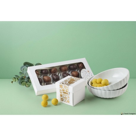 GJ 2 stk. Porcelænsskål & Chokolade - 2026