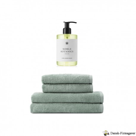 DAMASK TERRY HÅNDKLÆDER + NOBLE BOTANICS HUDPLEJE