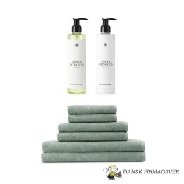 DAMASK TERRY HÅNDKLÆDER + NOBLE BOTANICS HUDPLEJE