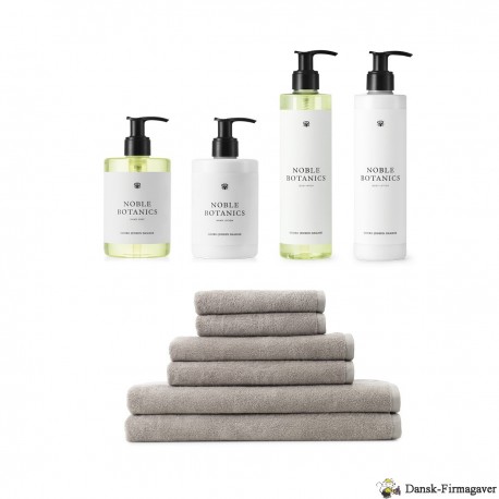 DAMASK TERRY HÅNDKLÆDER + NOBLE BOTANICS HUDPLEJE
