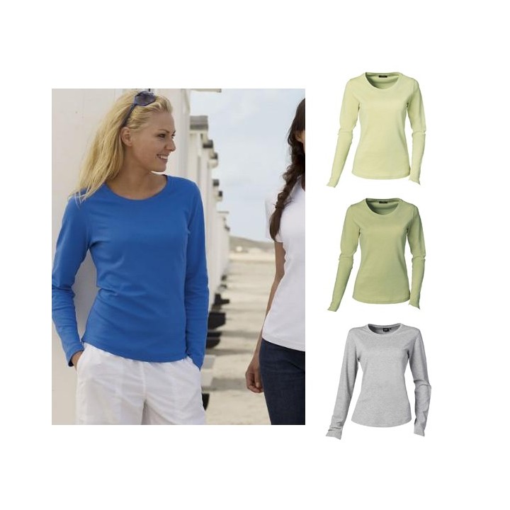 Interlock t-shirt langærmet