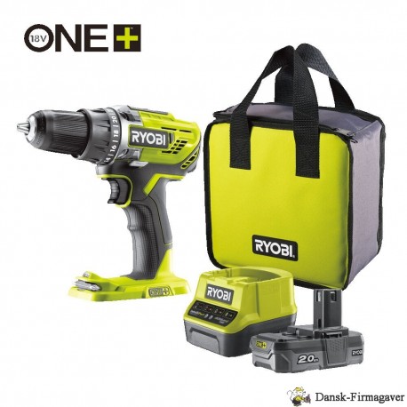 RYOBI Bore-/skruemaskine 18V. Lithium+ batteri
