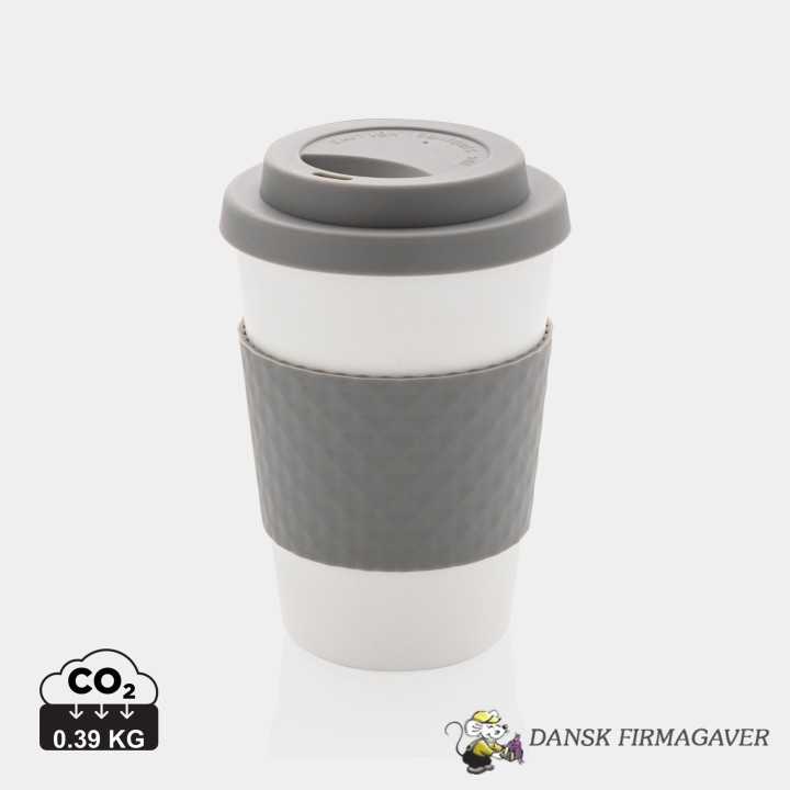 Genbrugelig kaffekop med skruelåg, 350ml