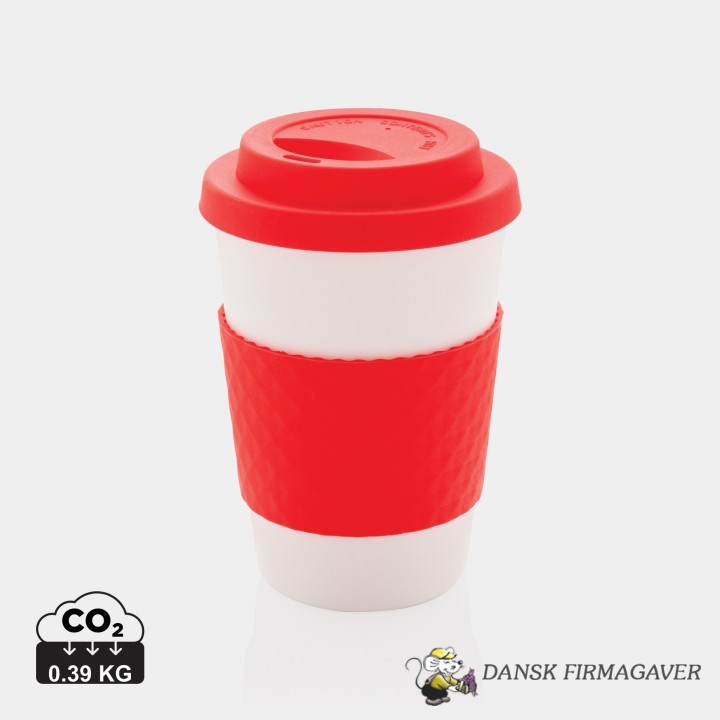 Genbrugelig kaffekop med skruelåg, 350ml