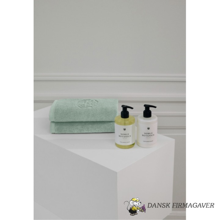 DAMASkK TERRY HÅNDKLÆDER + NOBLE BOTANICS HUDPLEJE