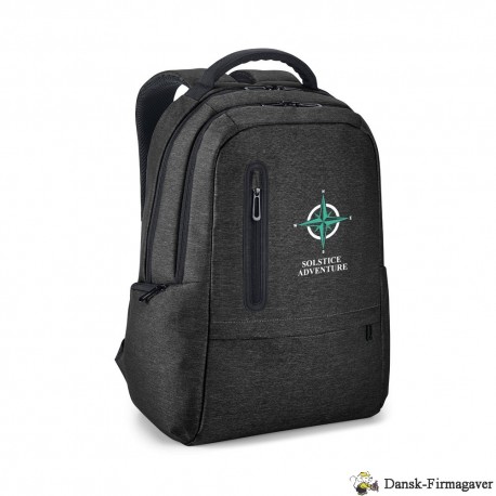 RYGSÆK RE-BOSTON. Vandafvisende 2Tone-rygsæk i genanvendt nylon med 210D-rum til bærbar compute