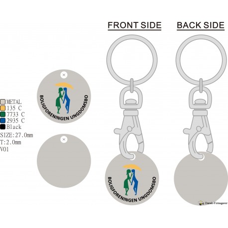 Vognmønt m. nøglering